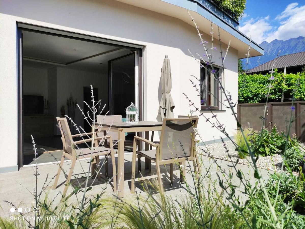 Ruhige Ferienwohnung Mit Garten Und Garage In Privatvilla Marlengo Exterior foto